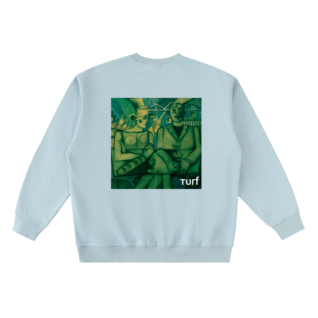Oversized Crewneck Taped Sweatshirt