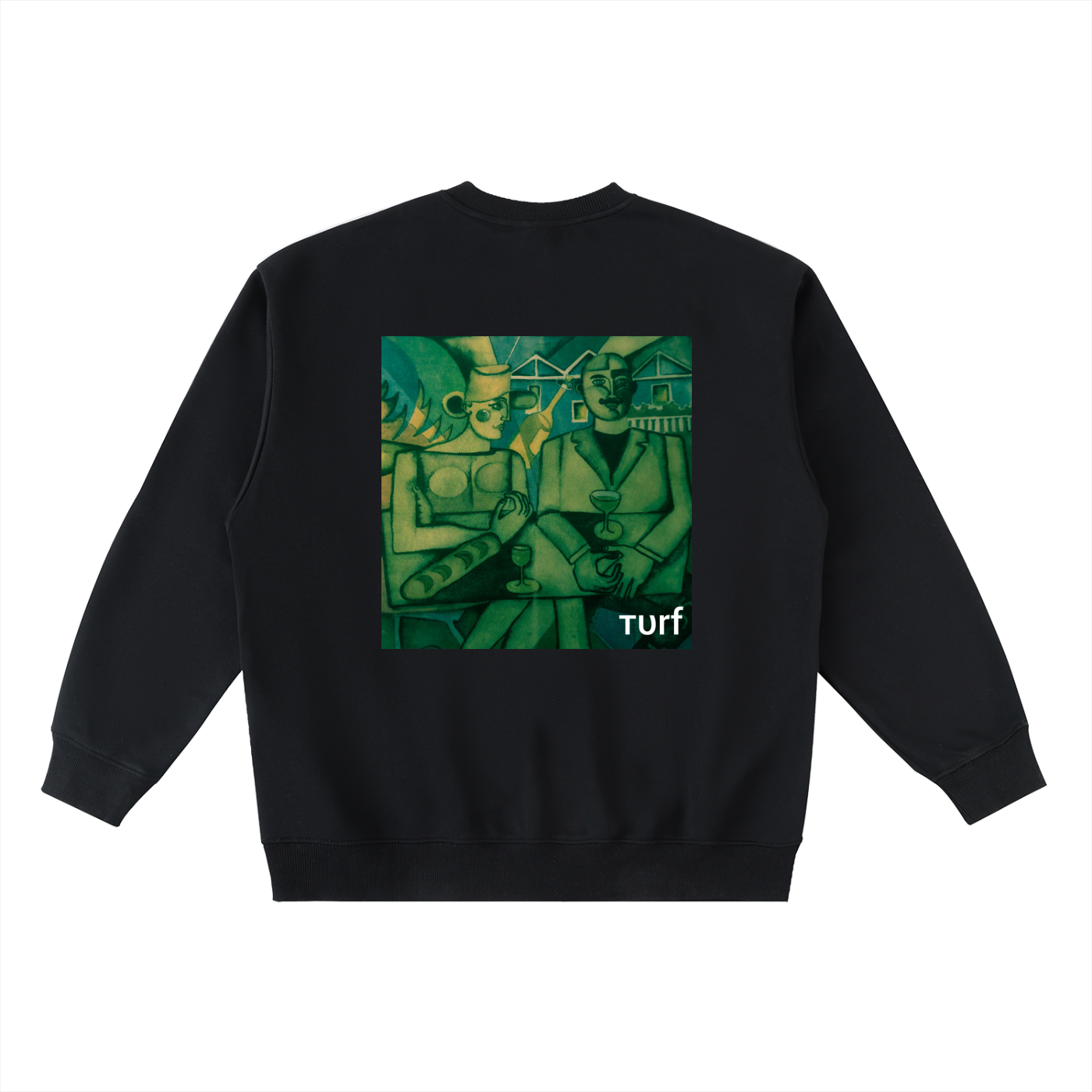 Oversized Crewneck Taped Sweatshirt