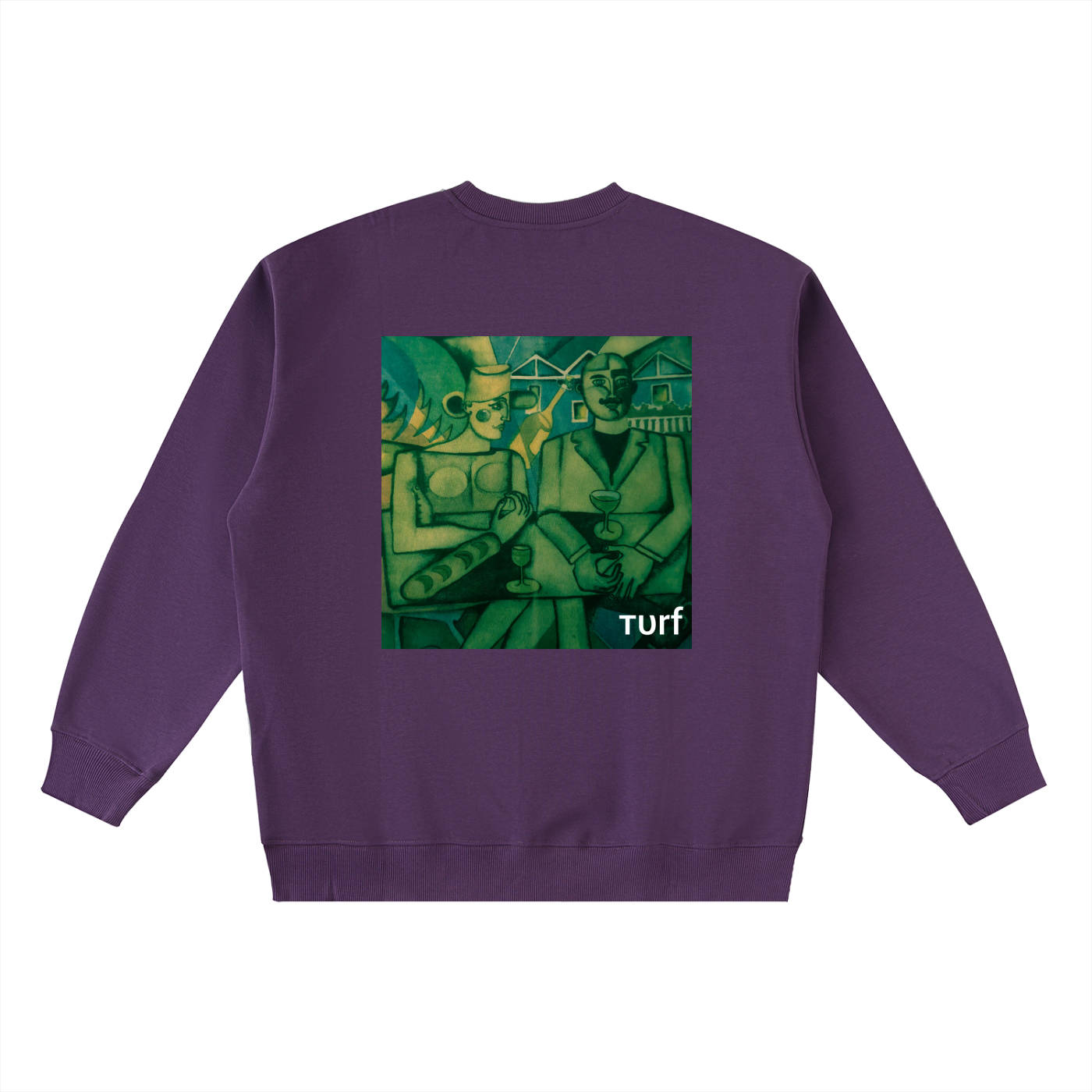 Oversized Crewneck Taped Sweatshirt