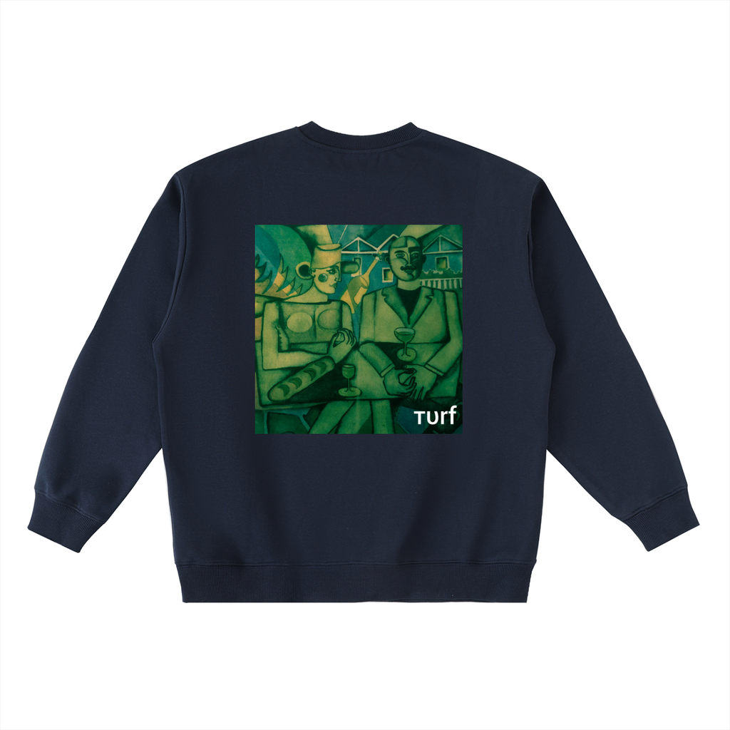 Oversized Crewneck Taped Sweatshirt